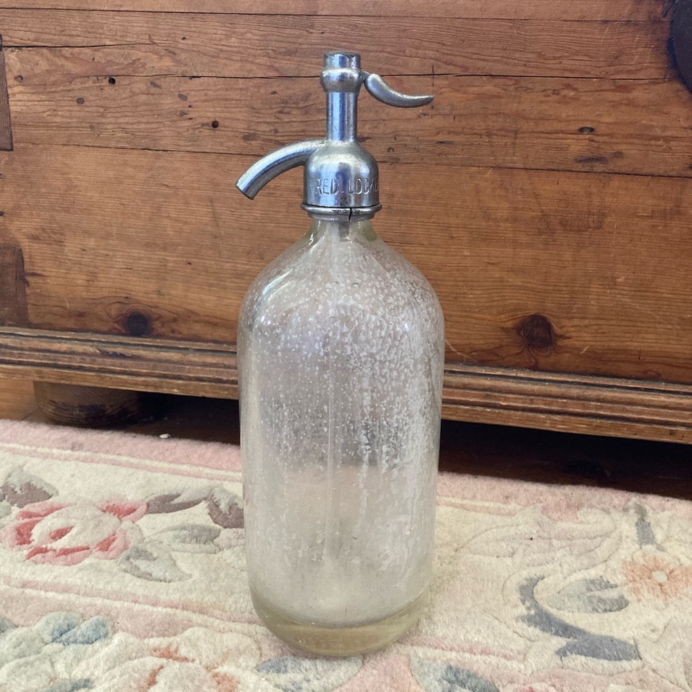 Vintage Antique glass soda siphon